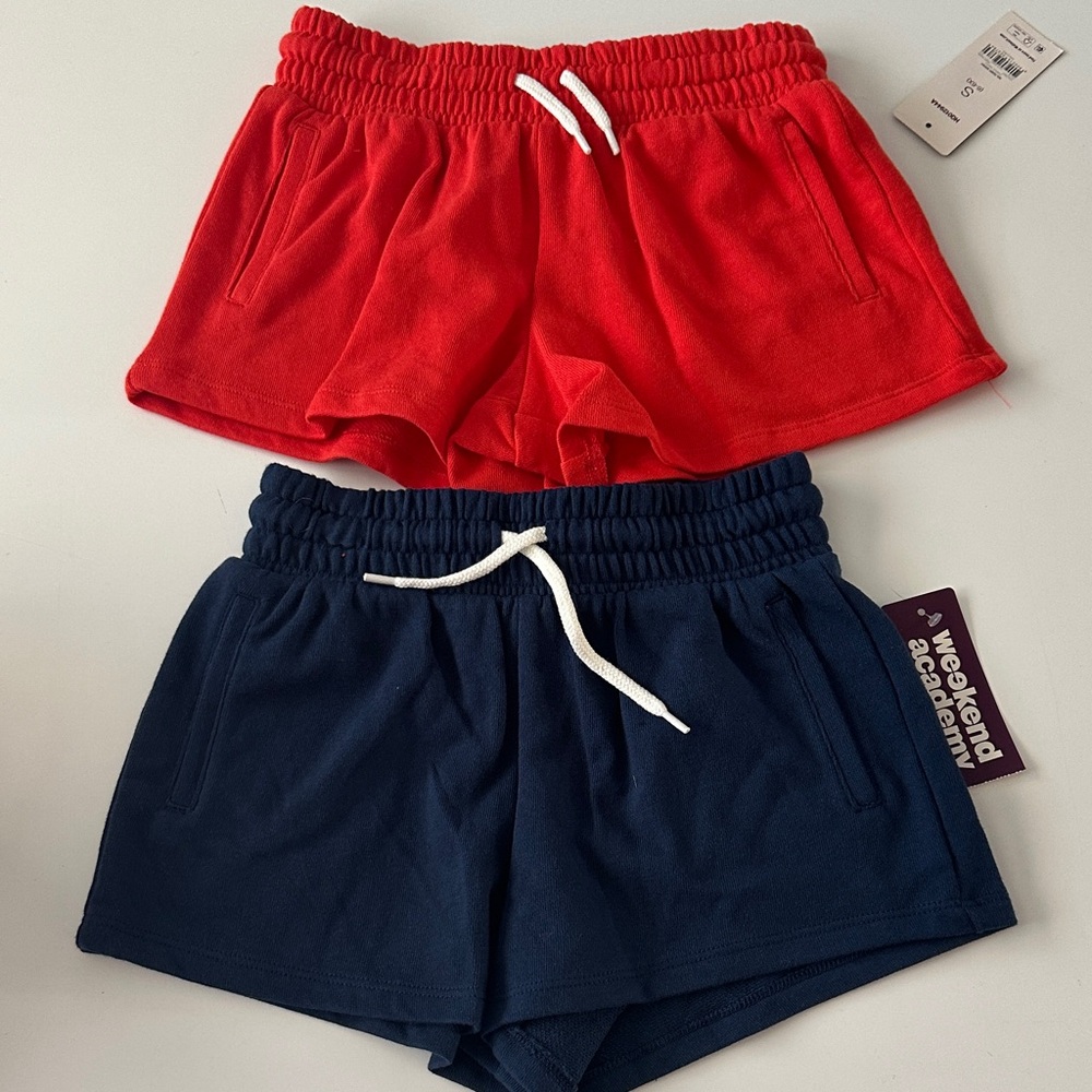 Weekend Academy Girls French Terry Pull-On Shorts Size Small